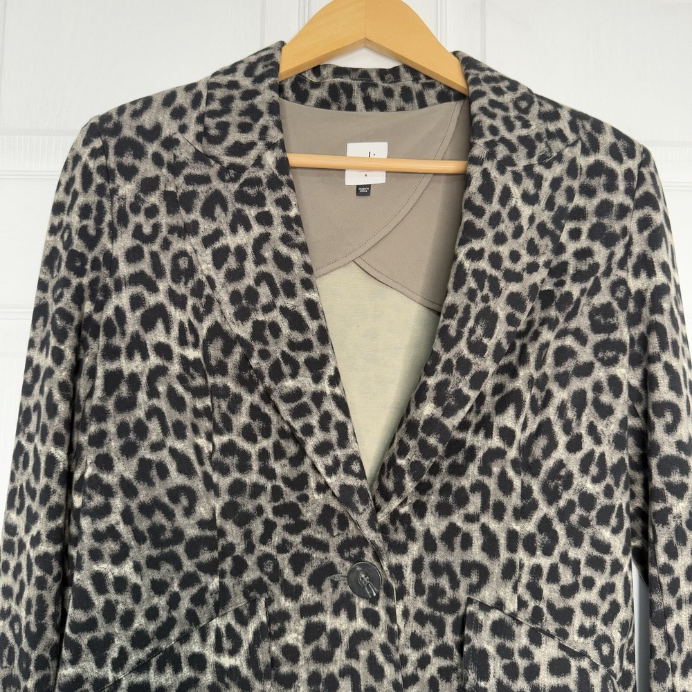 Cabi Women's size 4 Cheetah Print Formal Jacket/Skirt w/Pockets Corpcore Mobwife - Picture 4 of 16